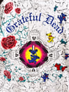 Grateful Dead 1991 All Over Print T-Shirt - Size XL