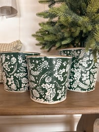 Holly & Berry Pots ( Set of 3 )