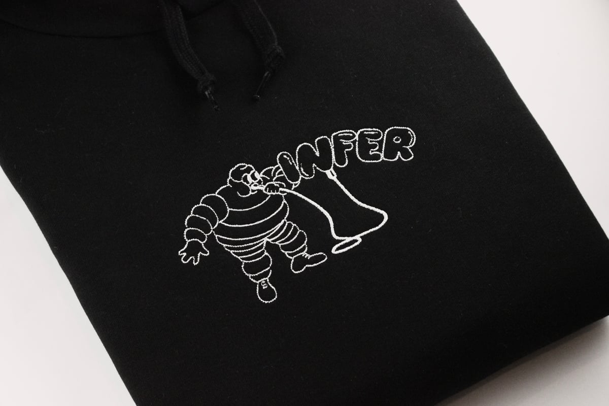 Image of 'Rubber Company' Hoodie Black