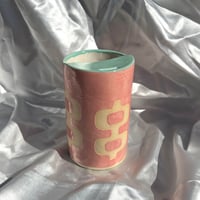 Image 1 of Pink & Aqua LG Travel Cup