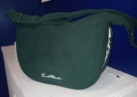 Image 3 of Crescent Cotton Crossbody Bag (tap for other colors)