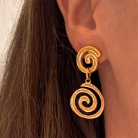 Image 2 of Raya Swirl Earrings