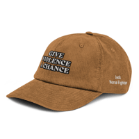 Image 8 of Give violence a chance Corduroy hat