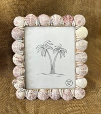 Image 1 of Seashell Picture Frame 8” x 10” #4