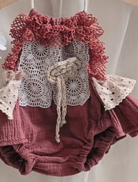 Image 3 of Boho baby girl bloomers for photoshoot |Gaia | age 9-12 months | sitter