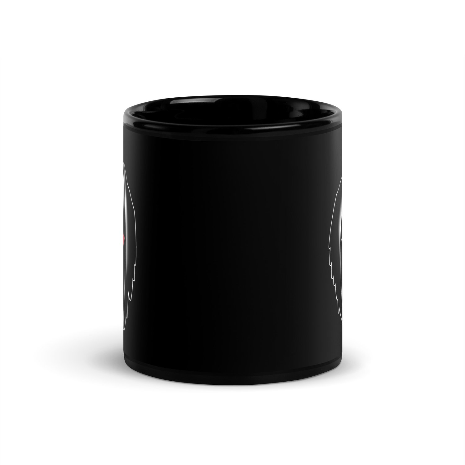Image of Mothman 11oz glossy black mug