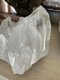 Image 5 of Large Clear Quartz Points Cluster Statement Piece #2132