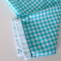 Image 3 of EZ trousers- blue gingham