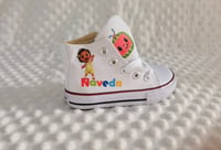 Image 4 of Cocomelon Toddler Girls Custom Canvas Shoes