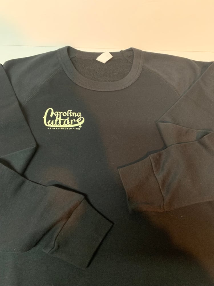 Image of Carolina Culture Small Chest Logo (Crewneck) Black 
