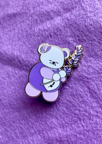 Image 1 of Lavender Bohug Enamel Pin