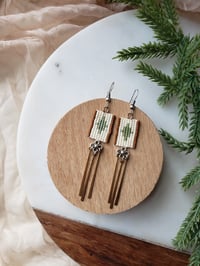 Woven Beaded Earrings 