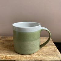 Image 1 of Tall Mug - White & Green