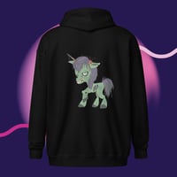 Image 2 of Unicorn Zombie heavy blend zip hoodie