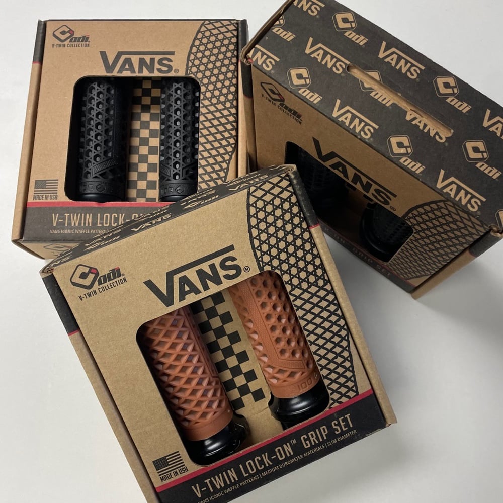 ODI x Vans Lock-On Grips Chop Shop Industries Motorcycle Supply