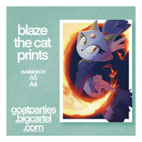 Image of Blaze the Cat Prints