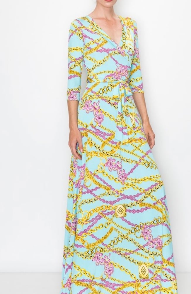 Image of Chain Wrap Dress 