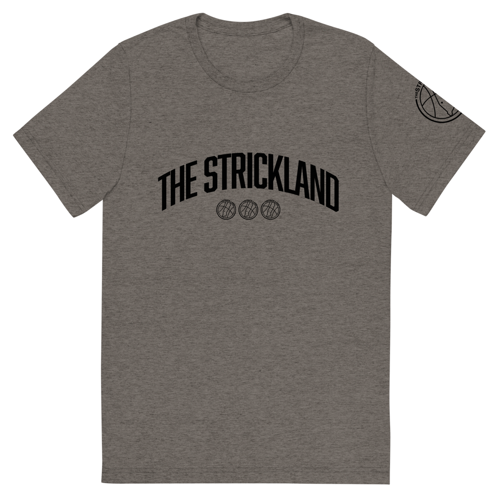 Strickland U (Black Text) Tri-Blend Short sleeve t-shirt