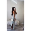 Green striped dress/skirt 