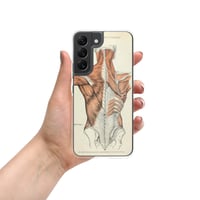 Image 1 of Antique Anatomical Illustration Human Posterior Musculature Clear Case for Samsung®