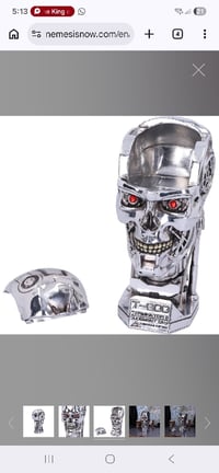 Image 6 of T-800 Terminator 2 Judgement Day T2 Head Box Movie Merchandiseþ