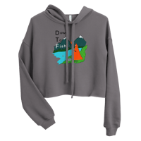 Image 2 of “DTF” Crop Hoodie