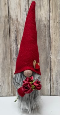 Image 2 of Harris Tweed Wee Valentine Gnome