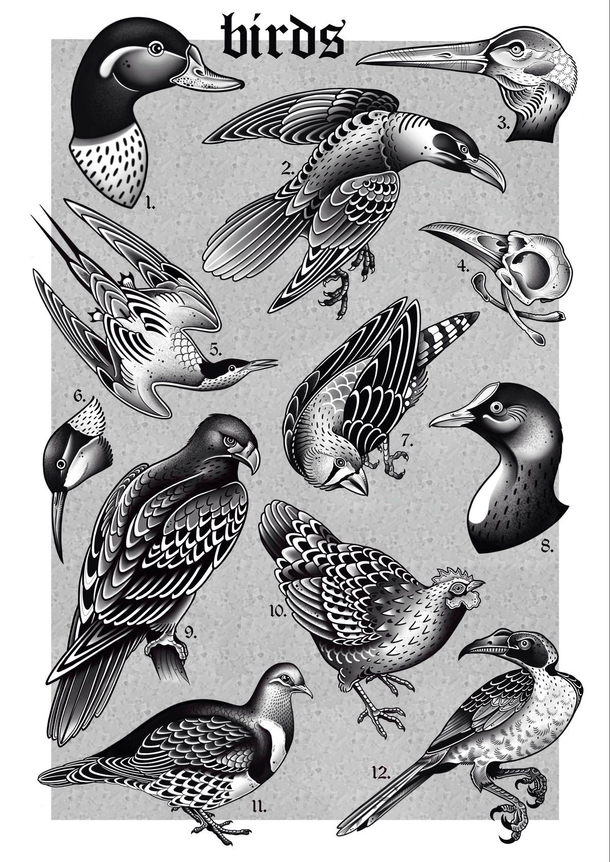 BIRDS - print A3