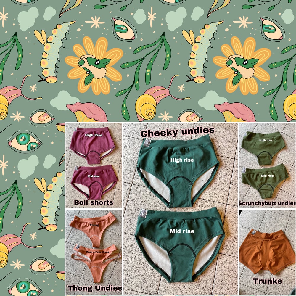 Image of Spring Fling Artist series undies- regular and period