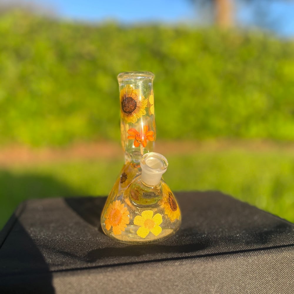 Image of yellow floral 6”