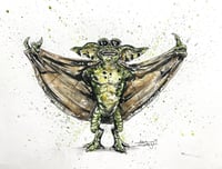 Image 1 of Flasher Gremlin - Daily Halloween 9x7 - Creepy Cuties And Killer Kaijus 