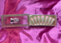 Image 2 of Nails - Long Luxury (Pink Tips Design)