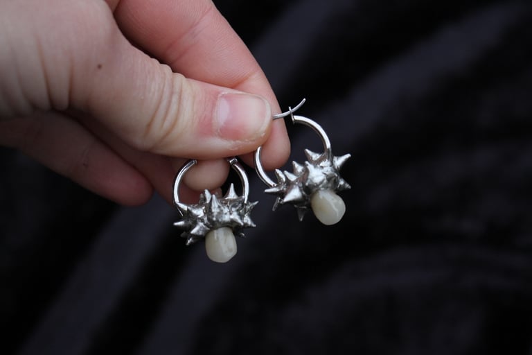 Dead Good spikey dentures earrings Image 5