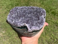 Image 1 of Large Amethyst Cluster With Polished Edges #2575