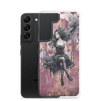 Image 14 of Dark Goth Fairy Maroon Clear Case for Samsung®