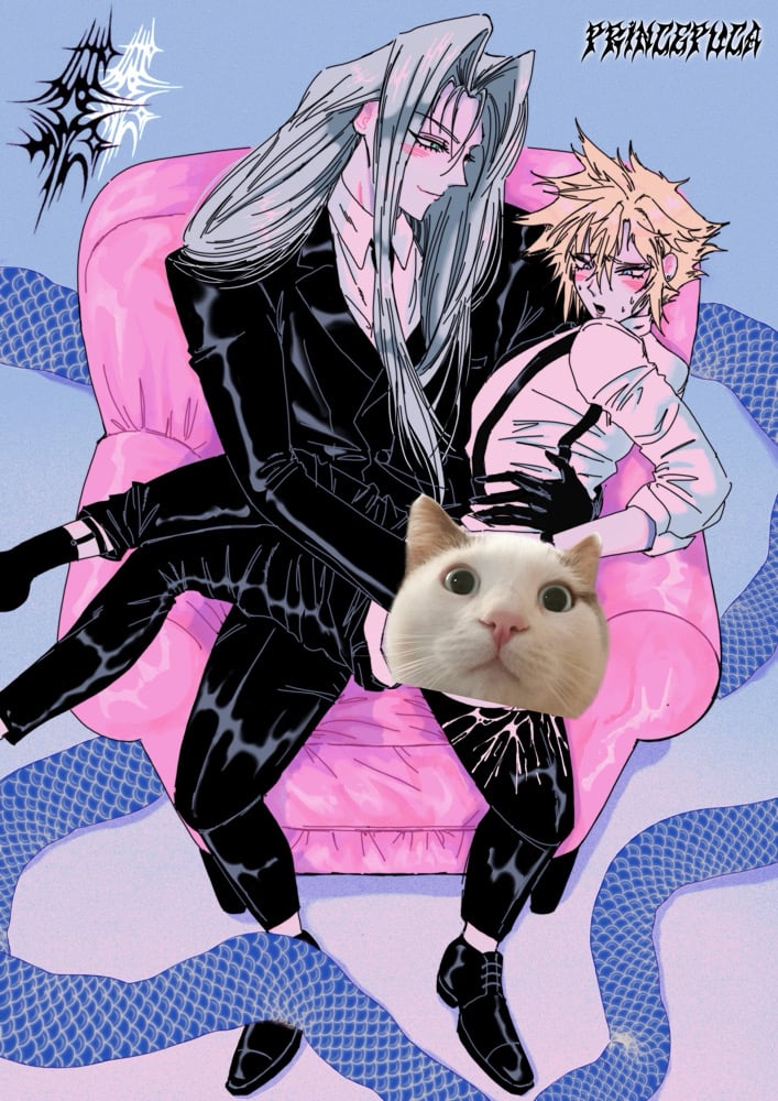Image of Sephiroth x Cloud NSFW A5 print 
