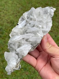 Image 15 of UV Fan Calcite With Druzy Quartz Pockets #1836