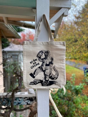 Image of Be Gay Do Crime Canvas Tote Bag