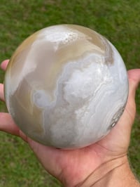 Image 11 of Flower Agate Crystal Sphere #1350
