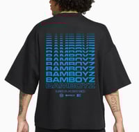 Image 1 of Based in PR  Boxy fit Black  & blue T