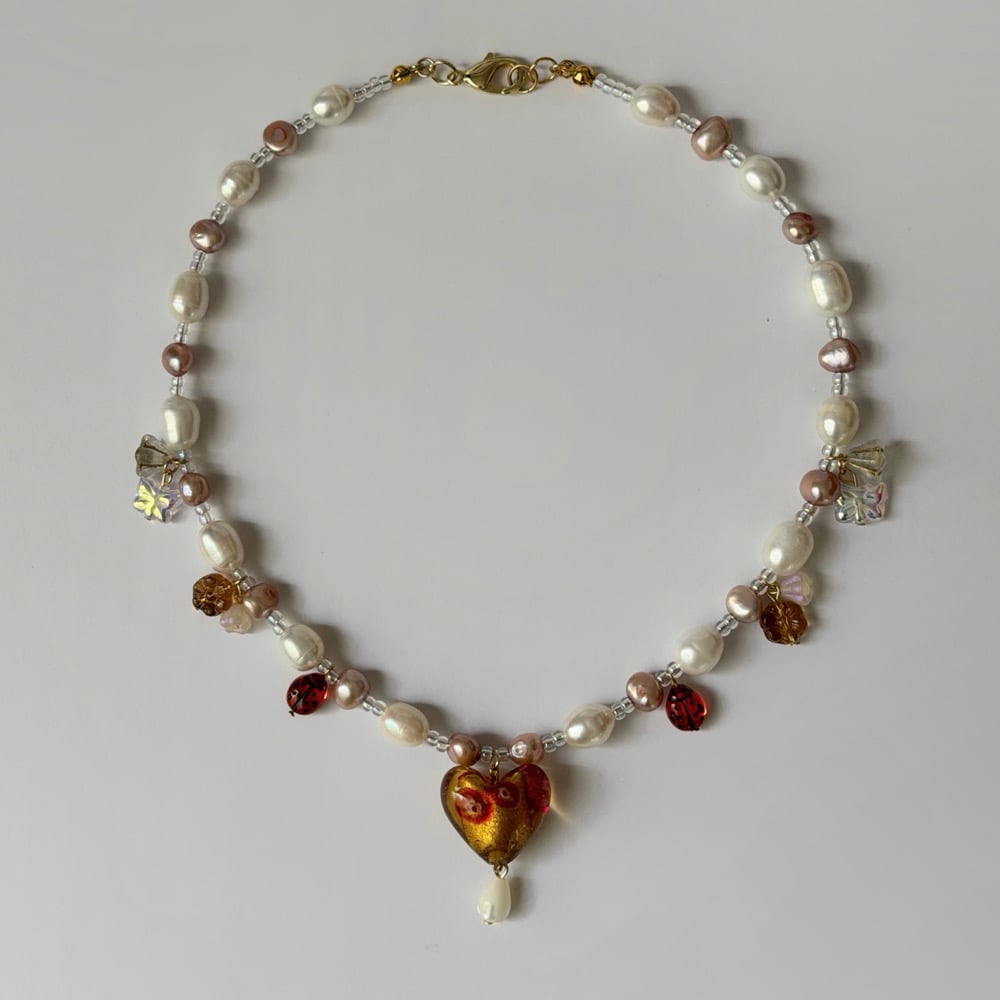 Image of ladybug in the orchard