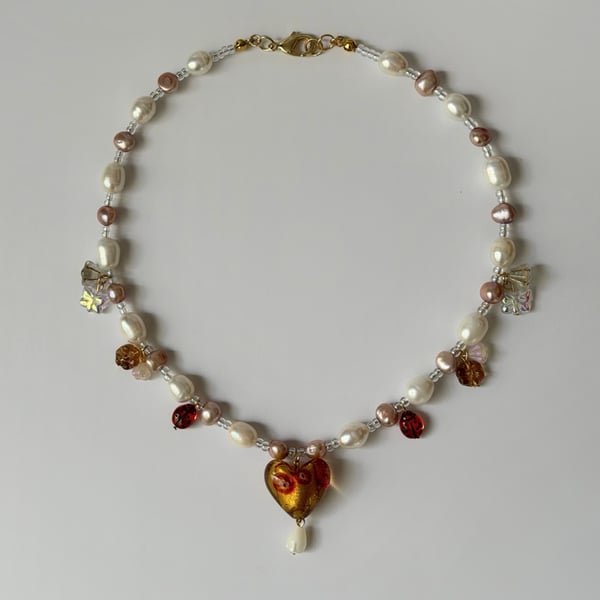 Image of ladybug in the orchard