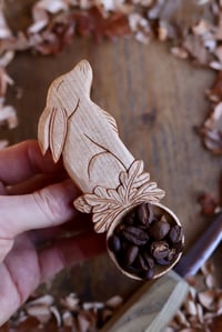 Image 5 of Hare in the oak leafs~ Coffee Scoop