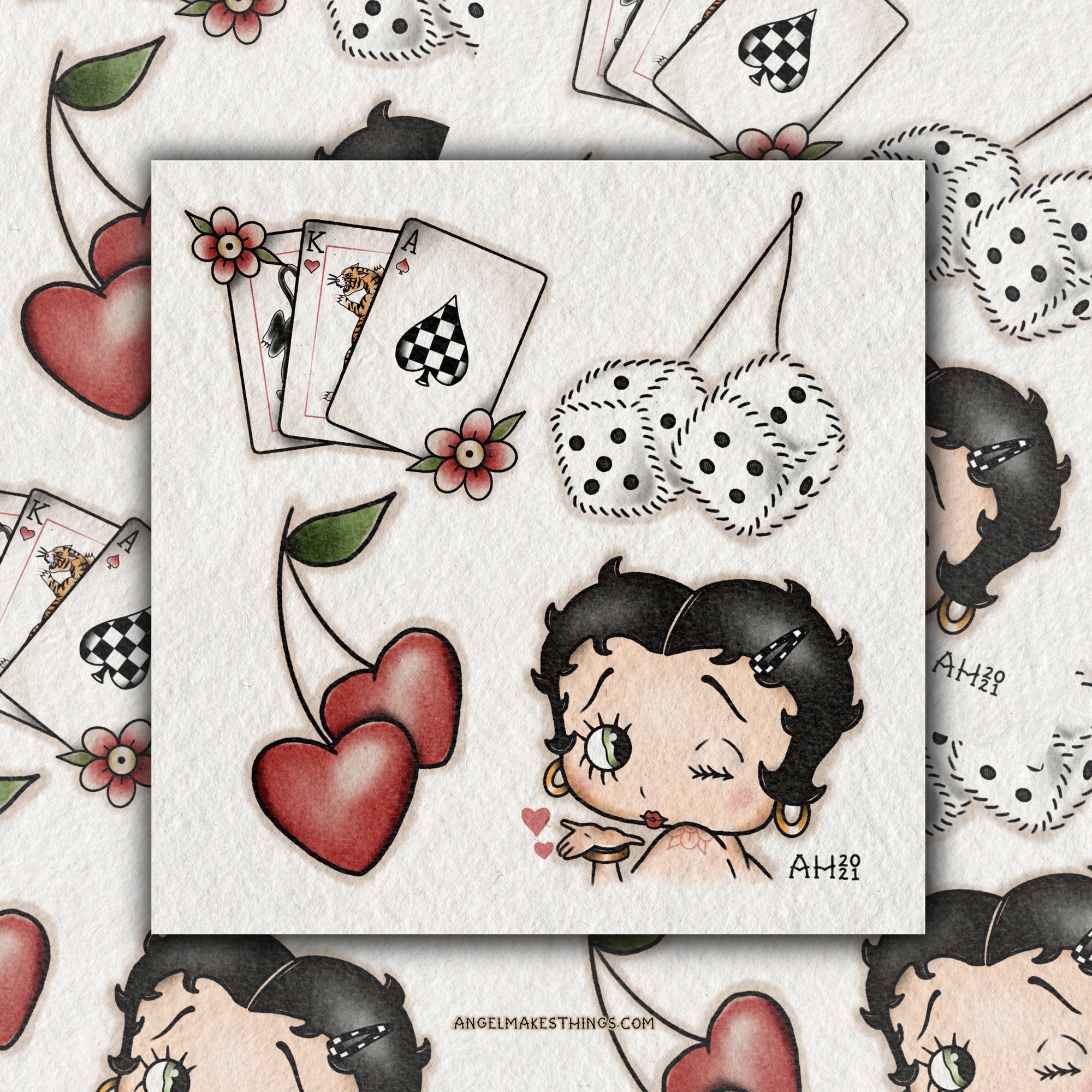 Betty Boop Print Angelmakesthings Betty boop print angelmakesthings