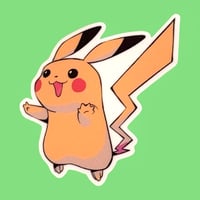 Image 1 of Kawaii Electric Mouse Pika Vinyl Sticker - 2 Inch
