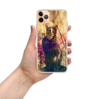 Image 2 of Beautiful Colorful Oil Painting Tabby Cat Inspired Clear Case for iPhone®