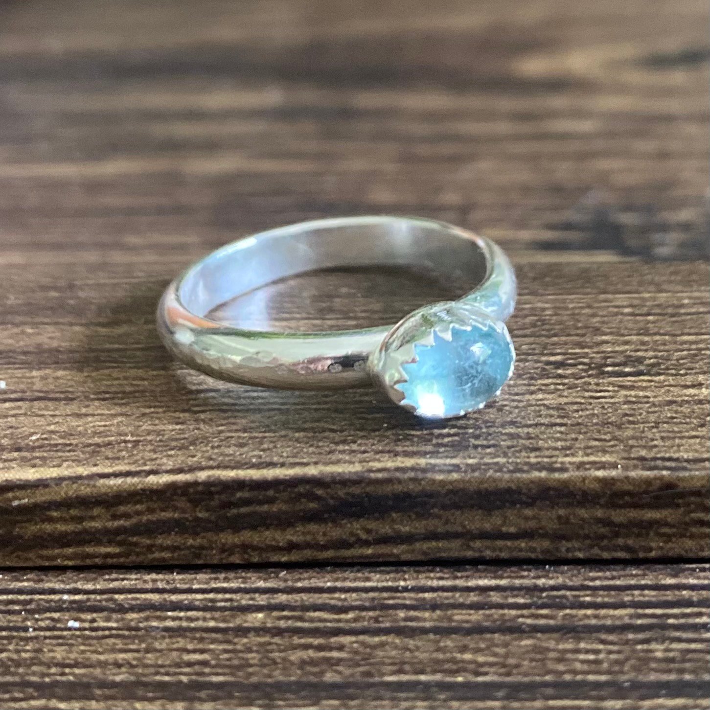 Image of Aquamarine Silver Ring