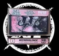 Image 3 of NECROVIOLENCE - “Live @ CLOUDLAND….. and Other Procedures” cassette tape