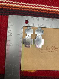 Image 2 of Vintage Sterling Cross Earrings