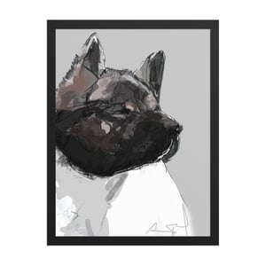 Image of AKITA FRAMED ART